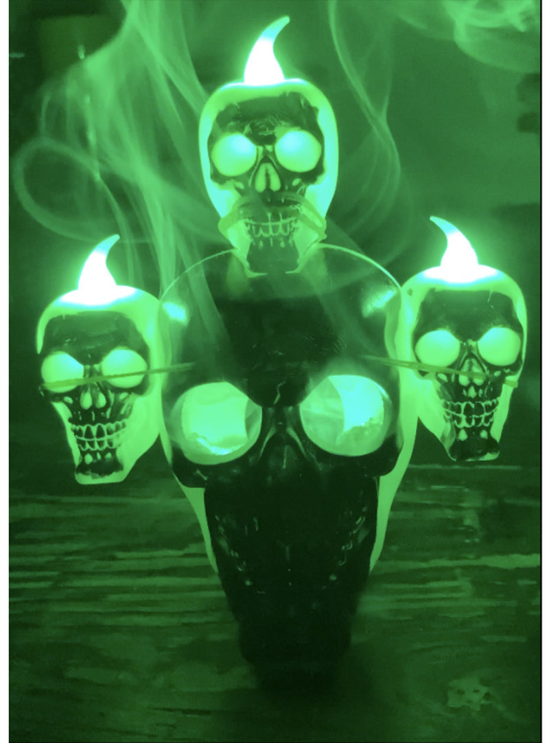 New Halloween Decoration Halloween Skull with Lights Ornaments